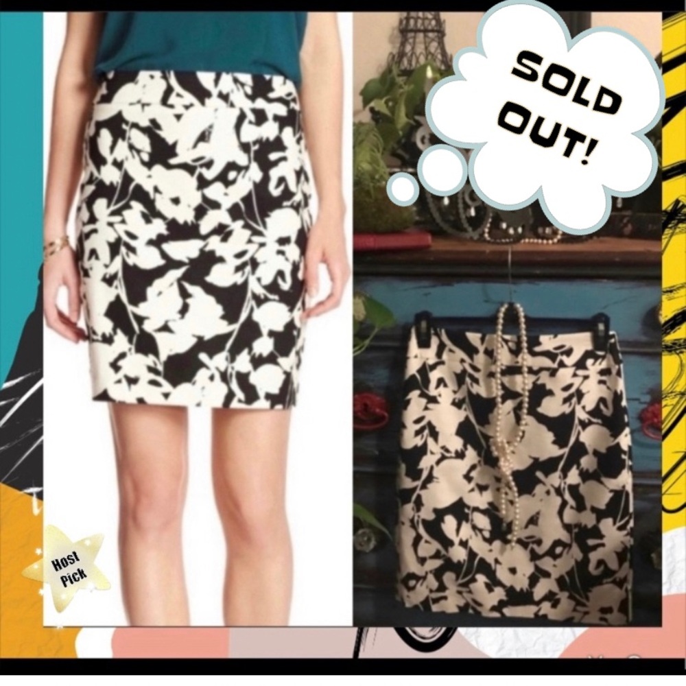 Banana Republic Floral Print Skirt - Picture 1 of 14